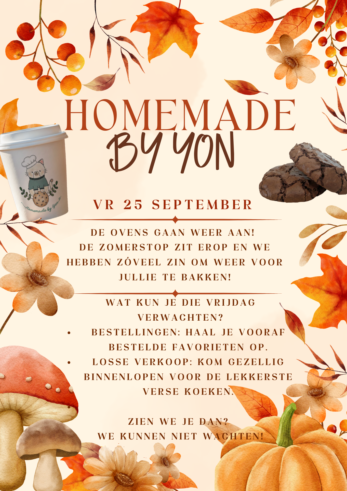 De ovens gaan weer aan! ☀️🍪